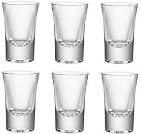 Lot de 6 - Lot de 6 verres transparents pour rail shooter 4cl