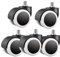 2-Zoll-Castors rotierende Stammren Screw style螺杆款 5 Stücke