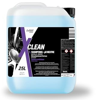X Clean Shampoing Voiture pH Neutre 25L, Décontaminant Ferreux, Lavages | Mousse Abondante, Compatible K*rcher & Lavage Main, Respecte Cire et Céramique, Pro Detailing, Fabriqué en Italie
