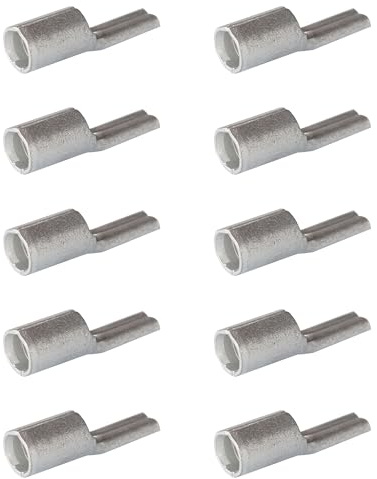 10 capicorda 16 mm² non isolati in rame laminato, stagnato non isolato, connettori a compressione per connessioni affidabili in ingegneria elettrica