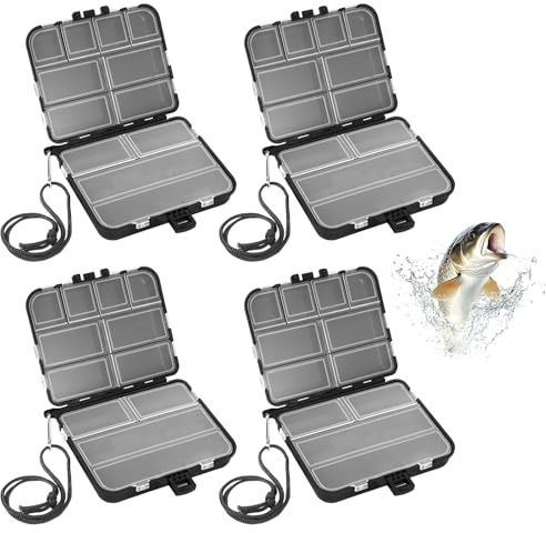 Köderbox Angeln, Angelbox, Tackle Box, Verstellbare Angel Köder Box, Angelköder Box als Angel Zubehör, Praktische Angelboxen Angelkoffer für Angle (4)