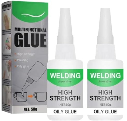 2026 Nuevo Adhesivo Universal Poderoso, Soldadura Adhesivo de Alta Resistencia, Súper Pegamento, Adhesivo Multifuncional, Pega en Lugar de Perforar Extra Fuerte para Plástico Metal Cerámica Cuero