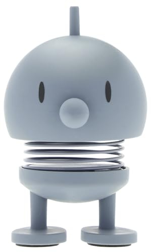 Hoptimist Bumble Wackelfigur & Glücksbringer, Skandinavische Deko Figuren für Wohnzimmer, Schreibtisch, Büro, Bürodeko & Lustige Kleine Geschenke, X-Small, Sky