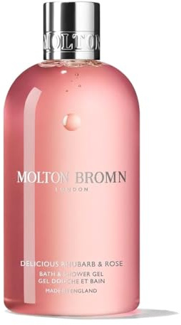 Rhubarb & Rose Bath and Shower Gel – Floral Fruity Body Wash – Refreshing & Cleansing Shower Gel for Daily Use – 300 ml