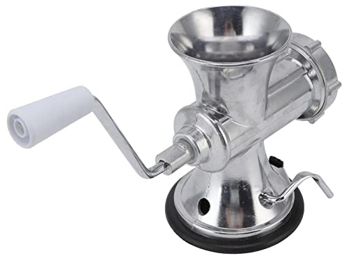 FTVOGUE Picadora de Carne Manual Máquina Picadora de Carne de Aleación de Aluminio con Base de Ventosa que Ahorra Mano de Obra Relleno de Salchichas Molienda Rápida para el Hogar Cocina Restaurante