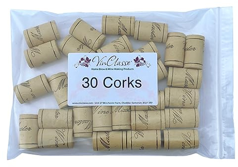 VinClasse Pack of 30 Wine Bottle Corks (Straight)