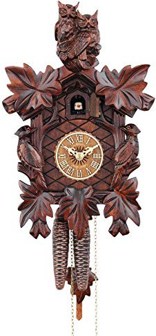 Kuckucksuhren 1 Tag Die Kluge Eule 30 x 18 cm