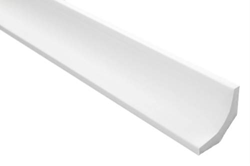 Marbet Deckenleisten aus Styropor XPS - Hochwertige Stuckleisten leicht & robust im modernen Design - (40 Meter Sparpaket E-11-35x35mm) Winkelleiste