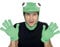 Froschhut Frosch Set Hut M�tze mit Handschuhen zum Tierkost�m