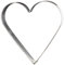 Lares - EMPORTE Piece en Forme DE Coeur 19 CM Fer Blanc