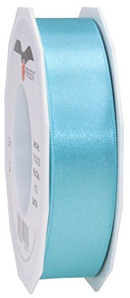 Präsent C.E. Pattberg Satin aquamarin, 25 m Satinband zum Einpacken von Geschenken, 25 mm Breite, Geschenkband zum Dekorieren & Basteln, Dekoband, Anlass