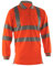 Pulsarail Long Sleeved Polo Shirt, Large, Hi-Viz Orange