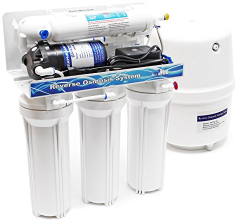 Naturewater NW-RO50-A1 Equipo de ósmosis inversa, filtración de agua de 5 etapas, 180 l/día, sistema de ósmosis inversa doméstico, filtro de agua para casa