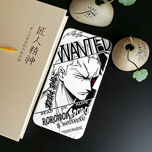 For iPhone 7 Plus - iPhone 8 Plus 3D Relief Roronoa One Piece Anime Manga Silicon Case Cover