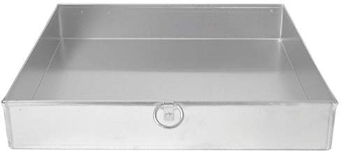 GIEMME Teglia Forno in Alluminio Alimentare 37x37 cm con Bordo Alto 6 cm e Anello – Spessore 1,2 mm – Ideale per Pizza, Arrosti, Dolci e Pane – Resistente fino a 350°C