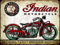 CDecor Indian Motorcycle Blechschilder, Metall Poster, Retro Warnschild Schilder Blech Blechschild Malerei Wanddekoration Bar Geschäft Cafe Garage
