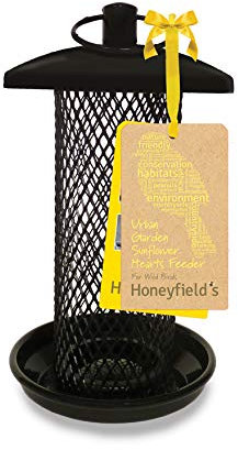 Honeyfield's 71485297 Wild Bird Urban Garden Sunflower Hearts Feeder Small, Black, 20.0 cm*11.2 cm*11.2 cm