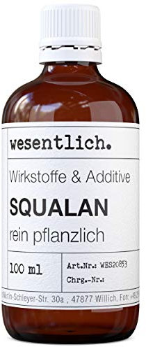 wesentlich. Squalan Öl 100ml | pure Pflege für Gesicht und Körper | effektiver Wirkstoff in Creme, Serum oder Cleanser