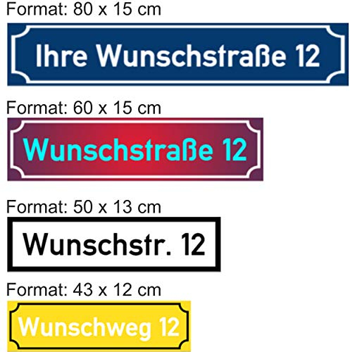 SCHILDER HIMMEL Straßennamen Schilder aus Aluminium Verbund, wetterfest, nichtrostend, wahlweise reflektierend, hier Größe 50 x 13 cm