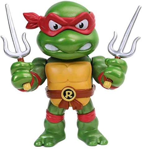 Jada Toys Teenage Mutant Ninja Turtles 4 Raphael Die-cast Figure, Toys for Kids and Adults, red