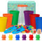 Zählbären Set Montessori Mathe Spielzeug für Kinder, 71 Stück Bunte Regenbogen Zählen Bären Spiel mit Passenden Sortierbechern Nummer Farberkennung Stapelspielzeug Lernspielzeug für Kleinkinder