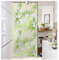 Siunwdiy Motif de Feuilles de Bambou Vert Film de Fenêtre Amovible, Statique Sans Adhésif Pelable, Opaque pour Salle de Bains, A, 60x200cm