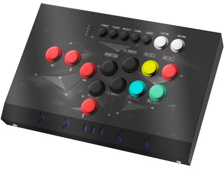 DOYO Arcade Joystick Machine Video Game Arcade Fight Stick for Home, Compatible with NEOGEO Mini/PC/PS Classic/Nintendo Switch/PS3/Android/Raspberry Pi (Black)