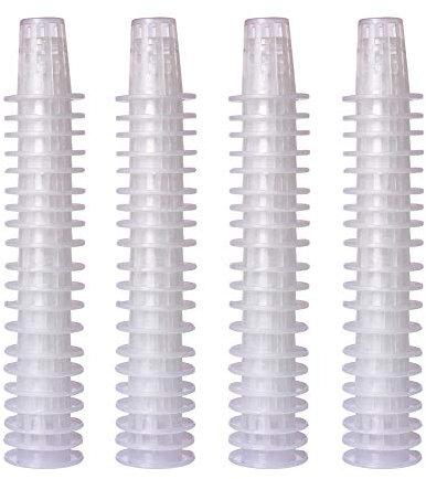 LAPOND 100 Pack 1 Inch White Round Net Pots, Hydroponic Plant Pots for Indoor/Outdoor Use