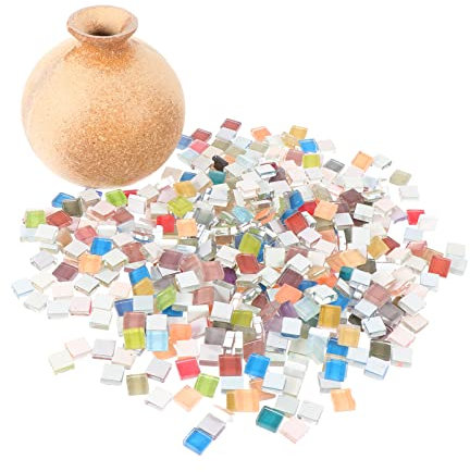 1 Satz Vase Selber Machen Mosaik Blumentopf Materialset Für Mosaikvasen Set Zur Mosaikherstellung Blumenvase Mosaik Mosaik-blumenvase Handvase Kind Hölzern Hohe Vase Keramikfliesen