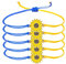 KKPLZZ 5 STÜCKE Friedens-Sonnenblumen-Armband, Ukraine-Friedens-Armband-Set, verstellbares Sonnenblumen-Armband, handgefertigt, gewebtes Seil, inspirierendes Freundschaftsarmband