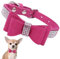 Hundehalsband Kleine Hunde Mit Fliege, Schleife Halsband Welpe Mit Strass Perlen Glitzer Kristall Steine MäDchen Halsband Katze HüNdin Strasssteinen,Heißes rosa XS