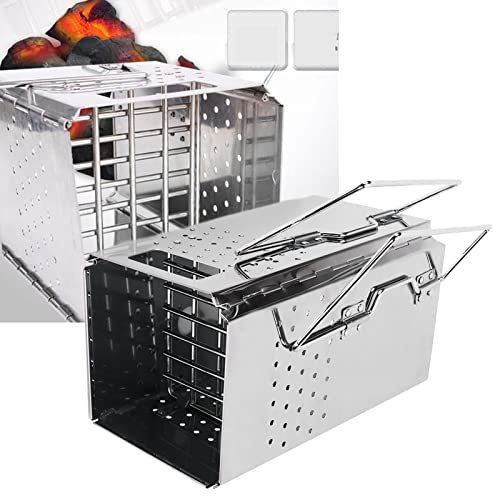 Anzündkamin, Rapidfire Starter - Groß (29cm Höhe) BBQ-Holzkohlegrill, Camping-Barbecue-Grill Grillanzünder, Edelstahl-Klapp-BBQ-Grill, Camping-BBQ-Grill für den Außenbereich Geschenk zum Valentinstag