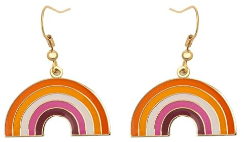Sun Set Pride Rainbow Shape Dangle Ohrringe Gay & Lesbian LGBT Pride Geschenke Rainbow Schmuck