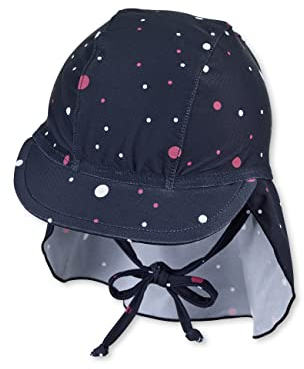 Sterntaler Schirmmütze Nackenschutz Biene Cuffia da Nuoto, Marine, Normal Ragazzi Unisex