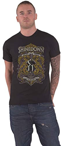 Shinedown T Shirt Ornamental Scissors Band Logo Official Unisex Black