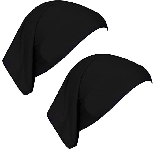 letcdfer 2er Pack Damen Hijab Untermütze Baumwolle Schlauchkappe Atmungsaktiv