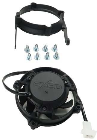 EXED® Pièces - Kit avec ventilateur de radiateur Exed et support de montage pour modèles KTM/Husqvarna/GasGas TBI modèles Dirt Bike à partir de 2024 2+4 temps