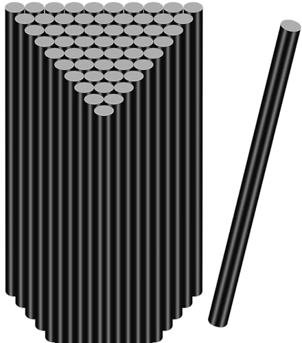 36 Pz Ø11 mm Colla a Caldo Sticks, Bastoncini di Colla a Caldo Trasparente 11 x 270 mm per Pistola Colla a Caldo Stick di Colla (nero)