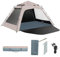 NRNQMTFZ Automatisches Sofortzelt 4-5 Personen Pop Up Zelt,Camping Zelt mit Tragetasche,Wasserdicht & Winddichte Ultraleichte Kuppelzelt, für Strand, Outdoor, Reisen(A)