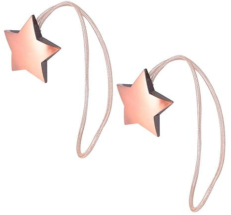 OUdini 2Pcs Curtain Buckle Hooks Country Curtain Holders Drape Tie Backs Curtain Tiebacks for Home Window Hotel Pergola/Red/22.5 * 6.3 * 1.5Cm