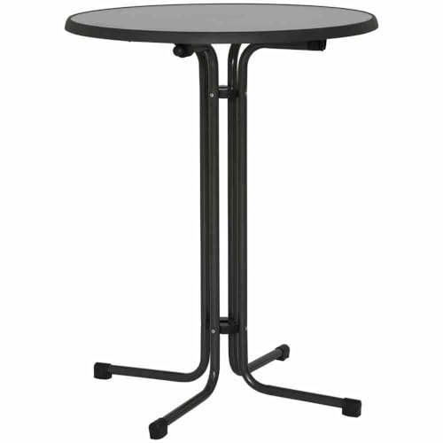 möbelando Stehtisch >MFG Stehtische< in grau, Stahl pulverbeschichtet - 85x110x85 (BxHxT)
