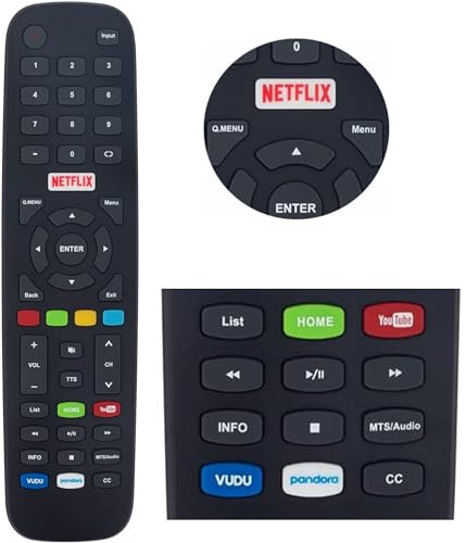 Universal Remote Control for Polaroid 4K UHD LED LCD Smart TVs