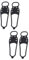 POPETPOP 2 Pairs Ice Fishing Gear Crampons for Mountain Boots Snow Spikes Ice Cleats Traction Lightweight Hiking Shoes Grips One Size