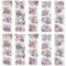 WANDIC 10 Sheets Rub On Transfer Sticker, Lavender Purple Flower Stickers for DIY Scrapbooking Photo Albums Furniture,11.8 * 3.9in