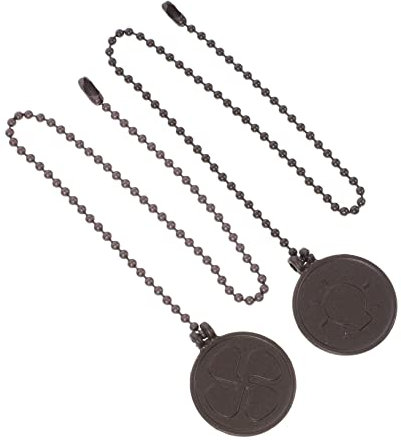 CIYODO 2 Piezas de iluminación del ventilador de techo lampara de mesa lamparas de mesa luz del ventilador colgante de cadena con forma de abanico admirador decoración Metal