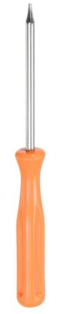 QUARKZMAN Destornillador Torx T5 de 4 de Longitud en Acero al Carbono No Magnético con Cabeza de Estrella de Seguridad de 6 Puntas y Mango Antideslizante, Amarillo