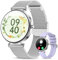 Efolen Montre Connectée Femme avec Appel Bluetooth, 1.27 HD Smartwatch Ronde Santé Au Féminin, 120+ Modes Sportifs Sommeil Fréquence Cardiaque SpO2 IP68 Podometre Android iOS Argent