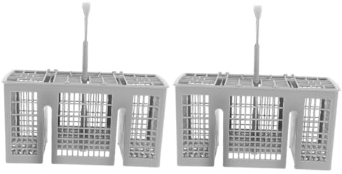 OSALADI 2 Pièces Panier À Couverts Pour Lave-Vaisselle Panier De Séchage D'Argenterie Panier À Couverts Pour Lave-Vaisselle Panier À Ustensiles Pour Lave-Vaisselle Panier À Couverts En
