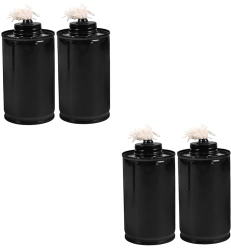 SEWOART 4 Piezas Tanque de combustible con luz de antorcha contenedor de antorcha contenedores de combustible para antorchas Antorcha de exterior Accesorios para antorchas bote de antorcha