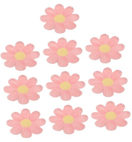 VICASKY Assiette Dessert Jetable 10pcs Assiettes En Carton Forme De Marguerite à Manger Papier Pétale Fleur Rose Jetables 7 Pouces À Boho Pour Cupcake Gâteau Fruits